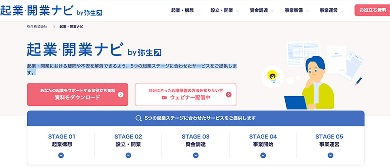 弥生のかんたん会社設立